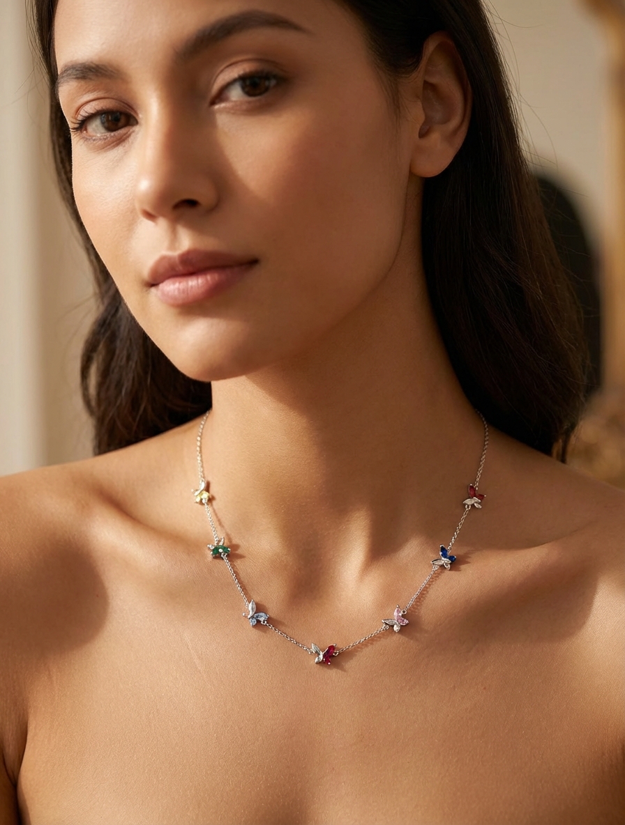 Cadena chocker Butterfly - Miniatura 2