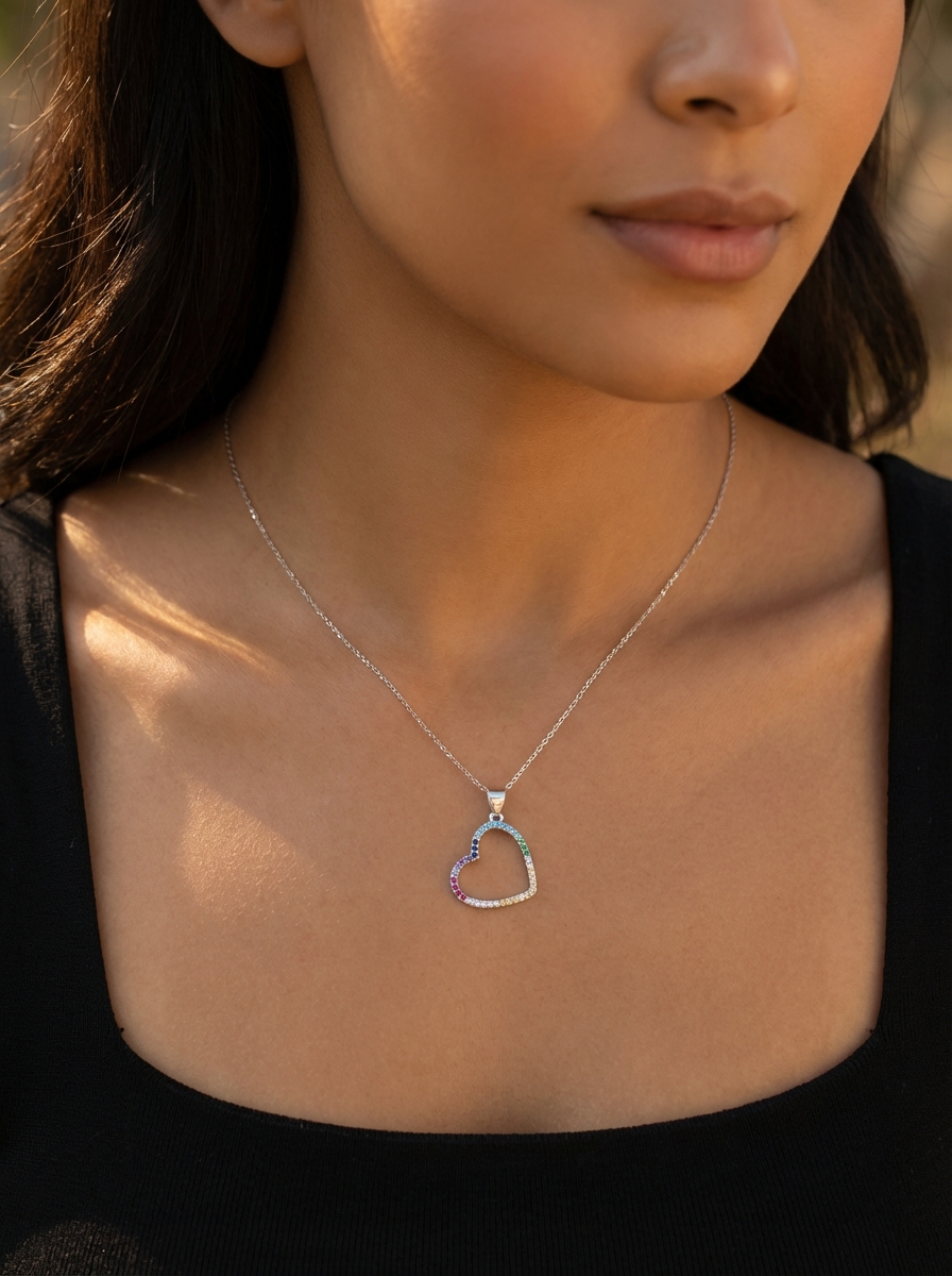 Cadena corazón Rainbow - Miniatura 2