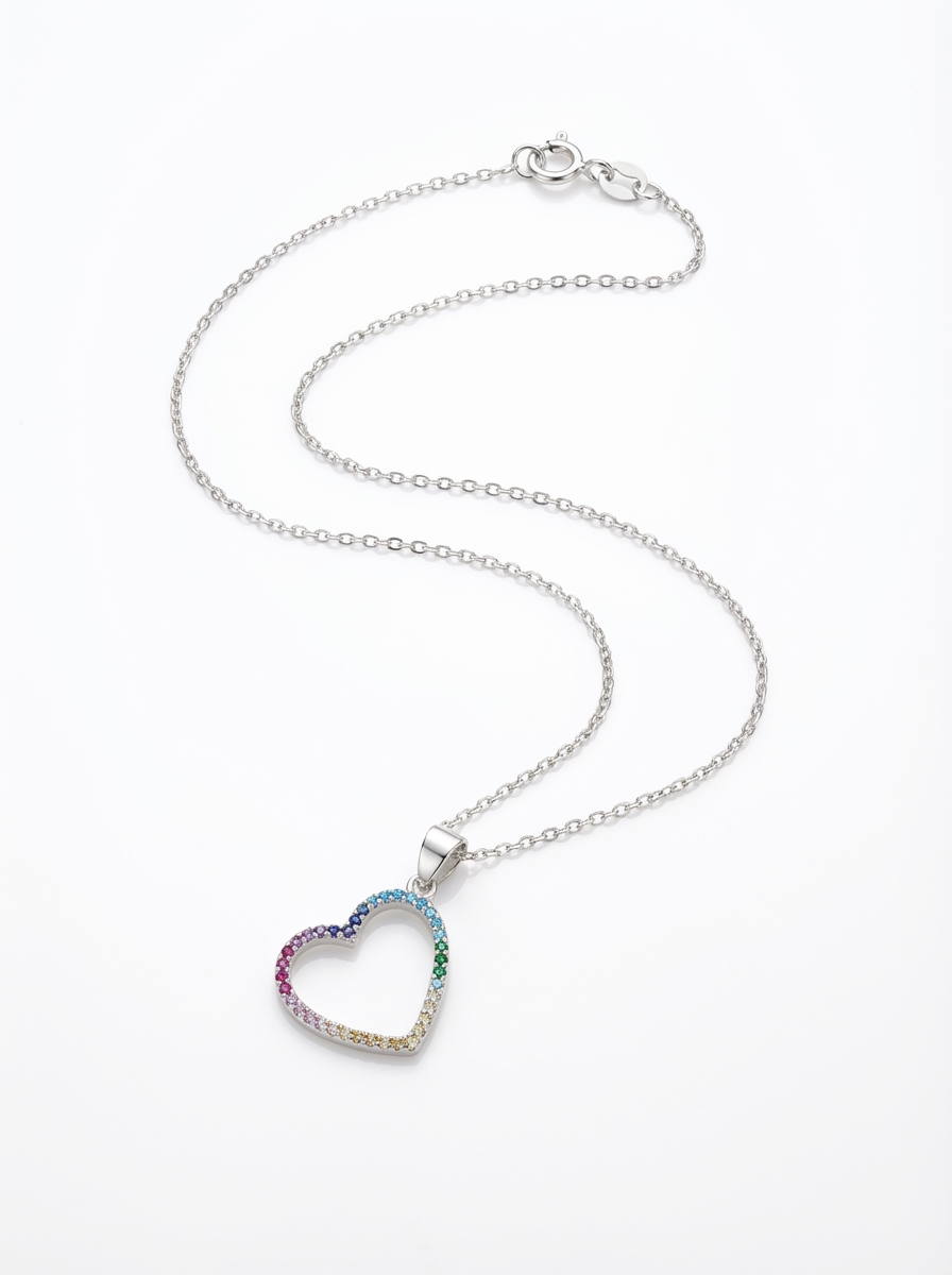 Cadena corazón Rainbow