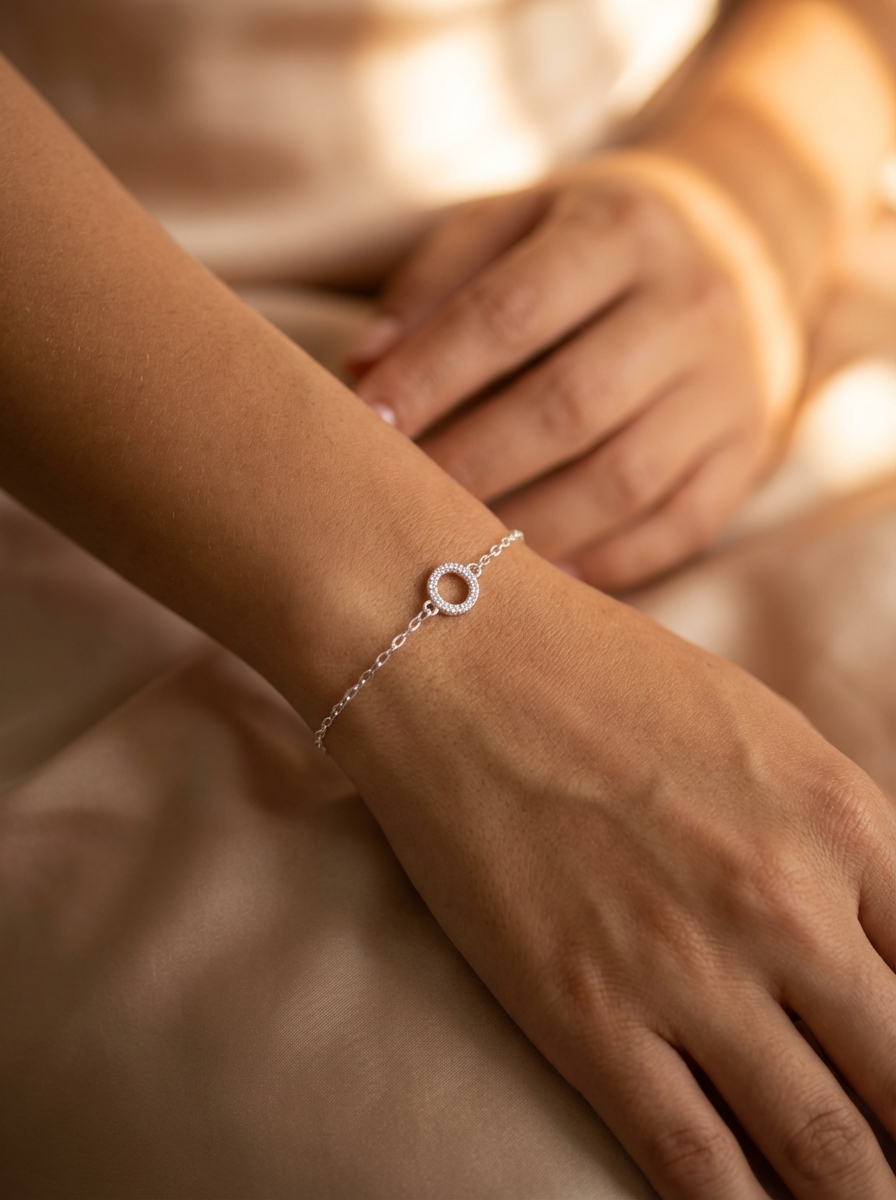 Pulsera círculo microcubics - Miniatura 2