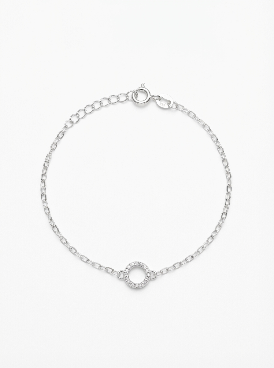 Pulsera círculo microcubics
