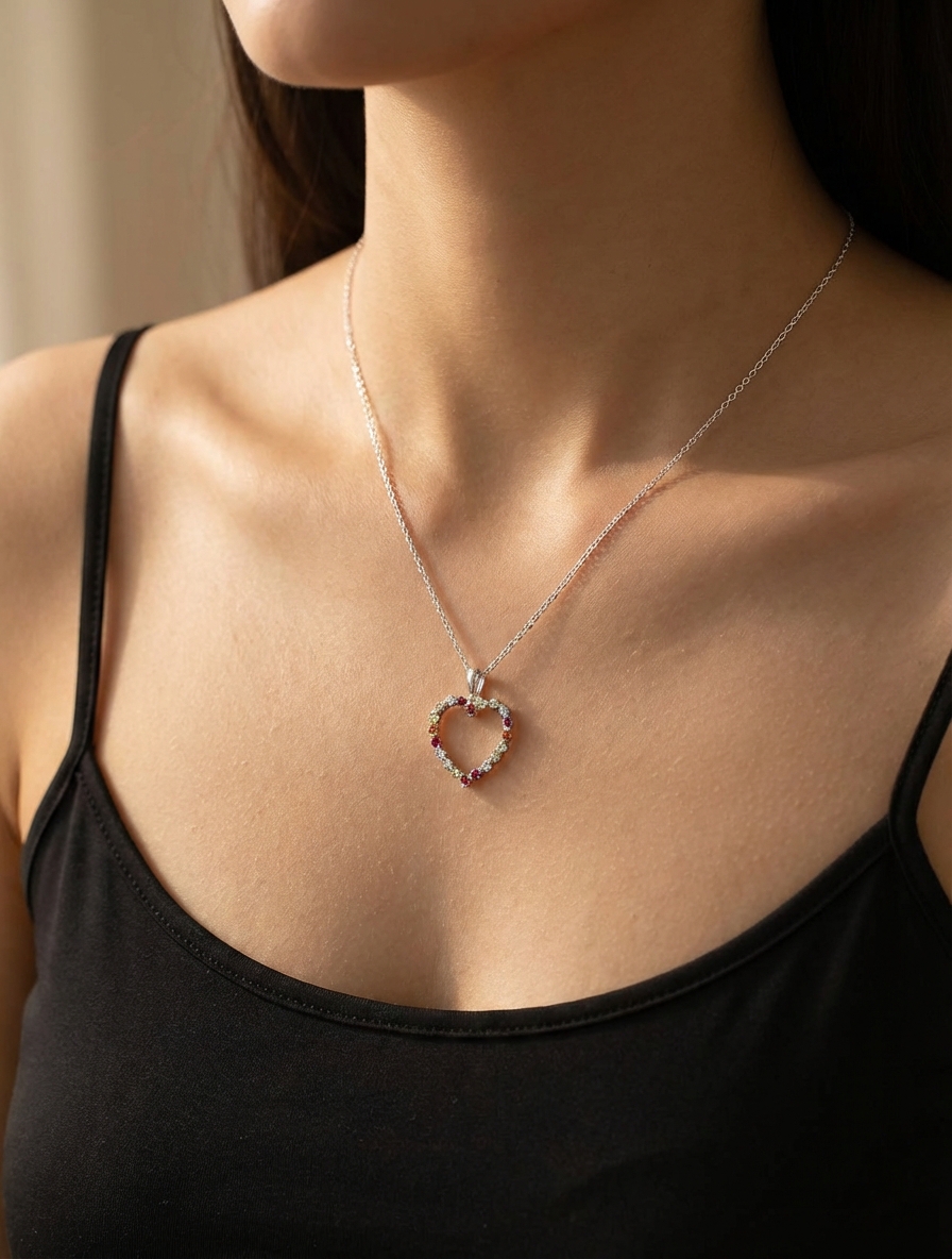 Cadena Heart Grande color