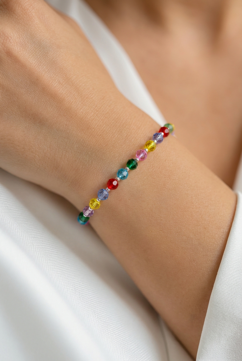 Pulsera multicolor cristal grande - Miniatura 2