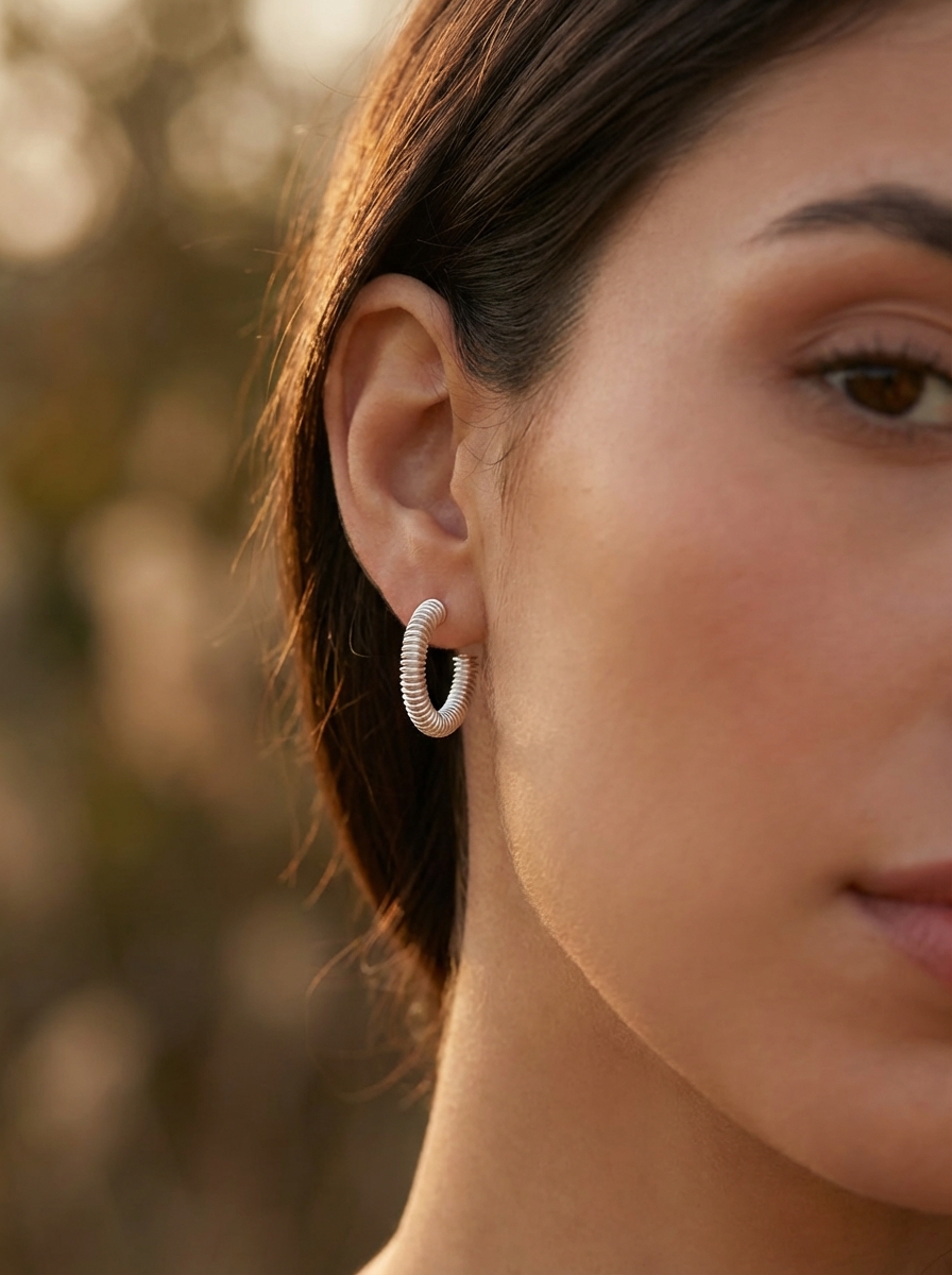 Aros pasante semi Argolla - Miniatura 2