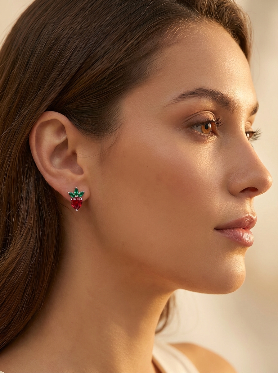 Aros frutillas color - Miniatura 2