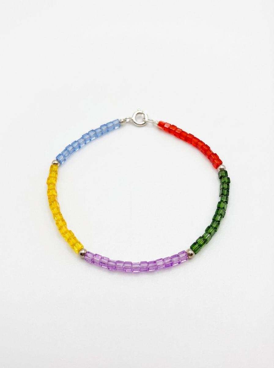 Pulsera cristal color verde