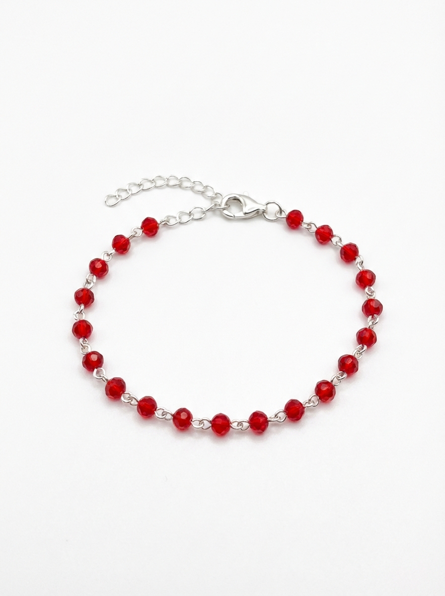 Pulsera cristal rojo