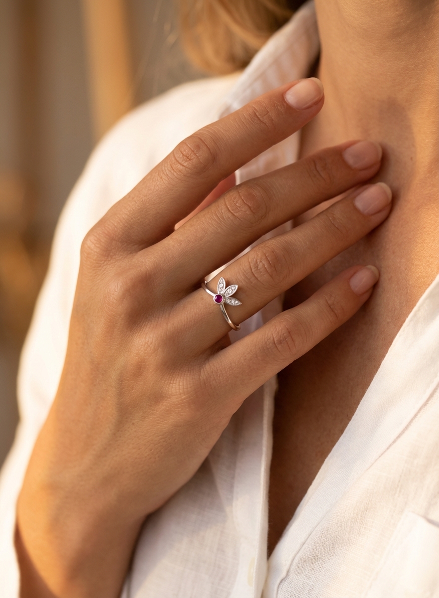 Anillo flor - Miniatura 2