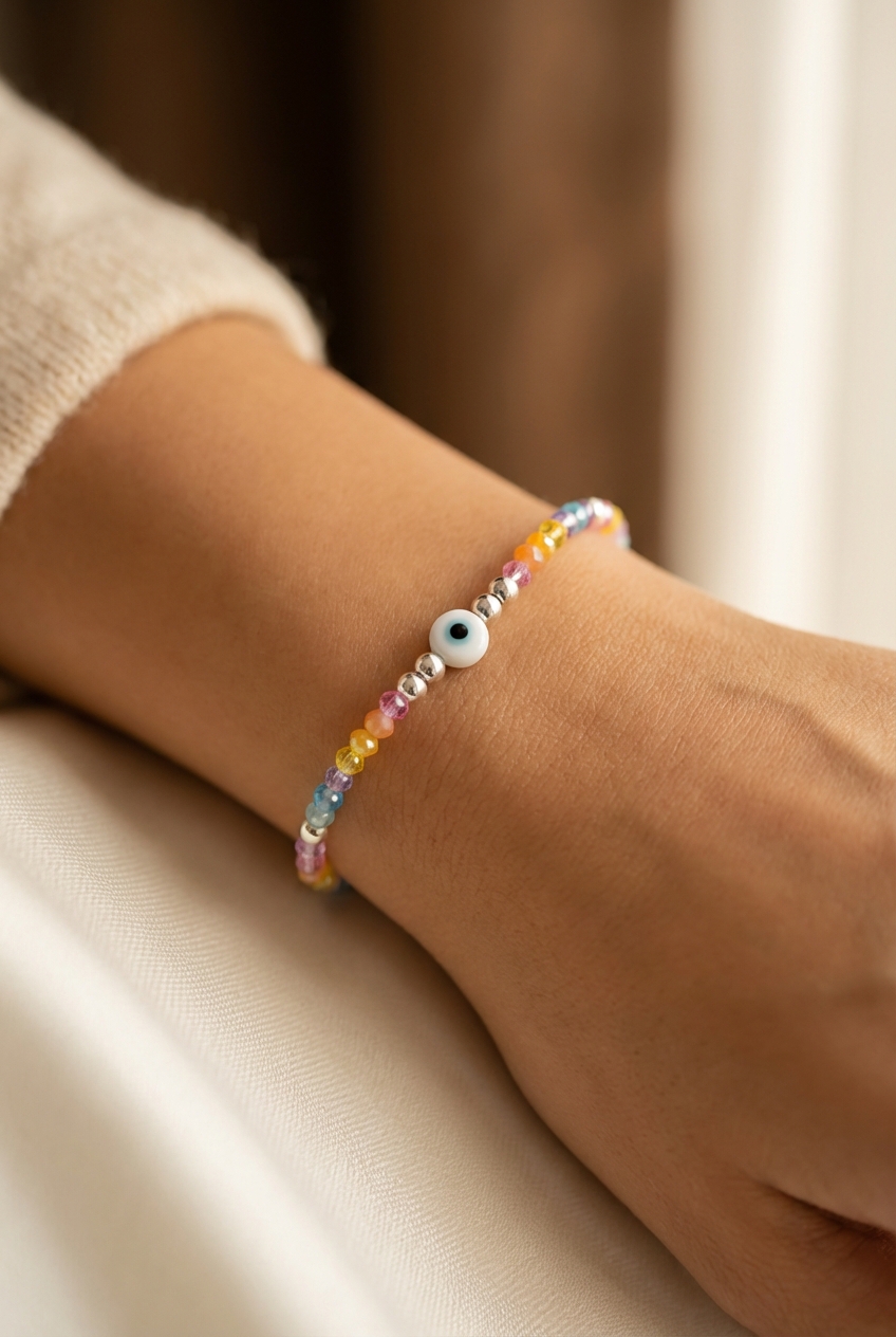 Pulsera cristal y ojo - Miniatura 2