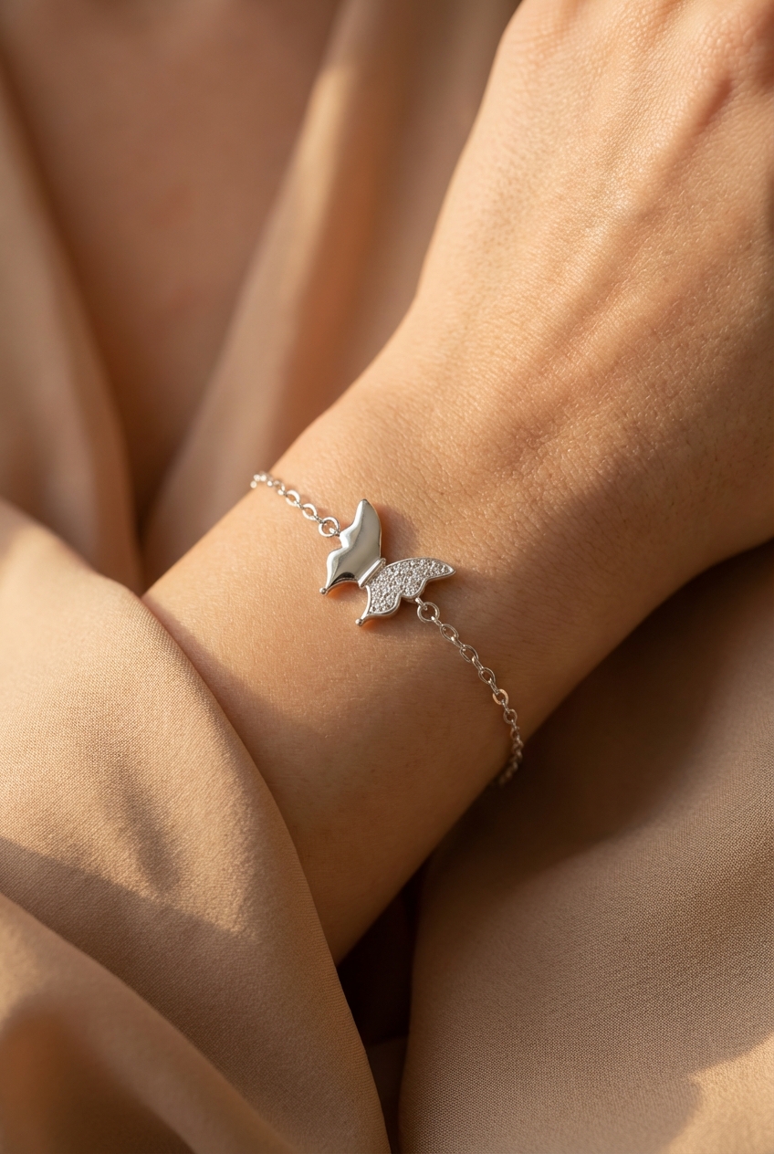 Pulsera mariposa microcubics - Miniatura 2