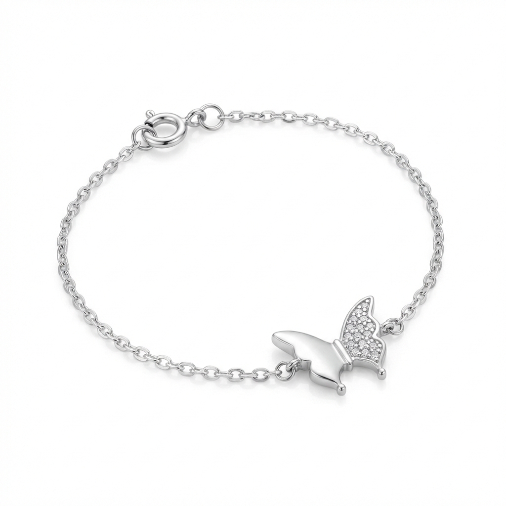 Pulsera mariposa microcubics