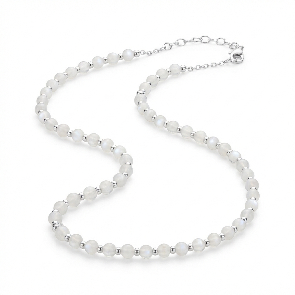 Cadena chocker Piedras Naturales Piedra Lunar