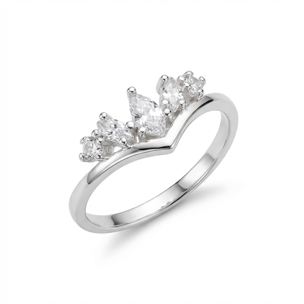 Anillo corona cubics