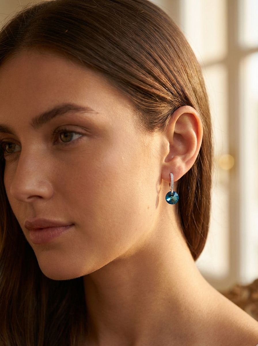 Aros Cristal Sw azul - Miniatura 2