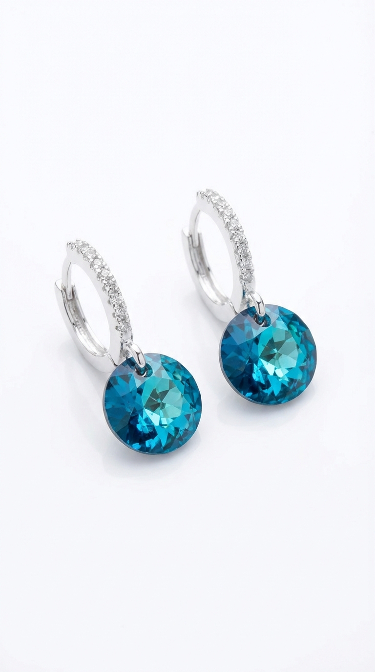 Aros Cristal Sw azul