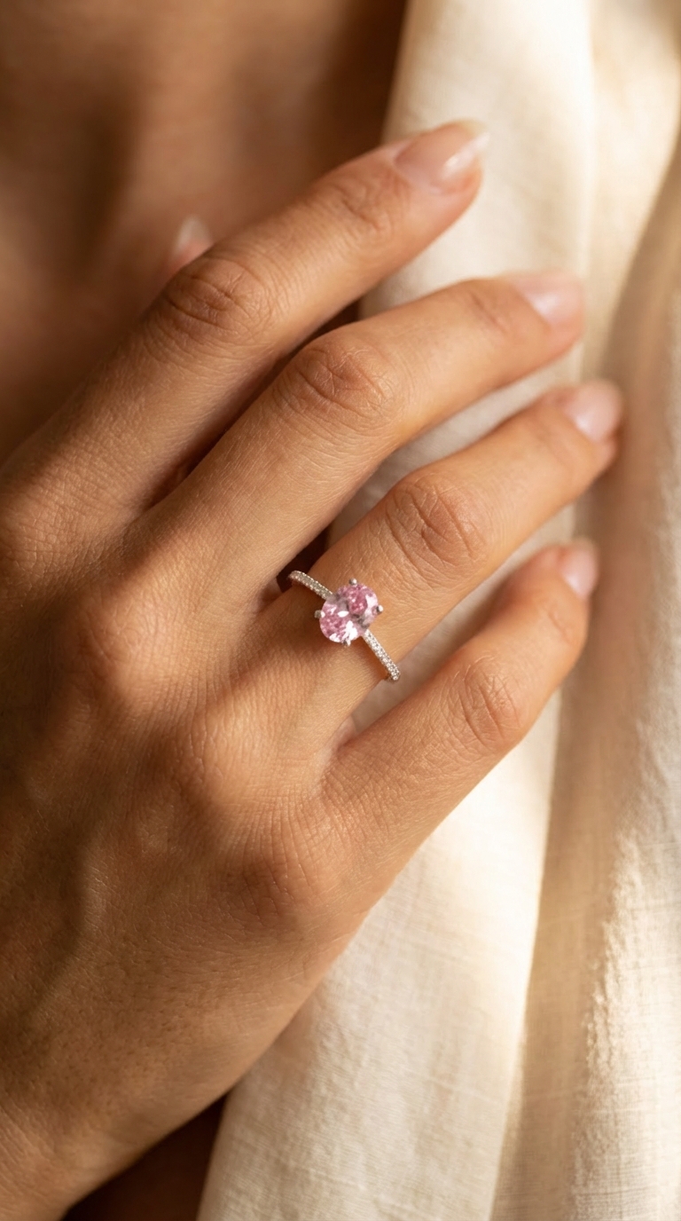 Anillo cubic Rosa - Miniatura 2