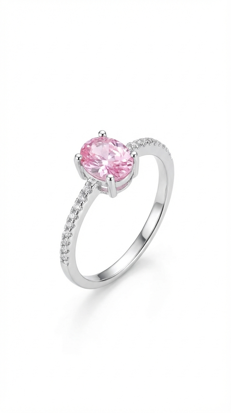 Anillo cubic Rosa
