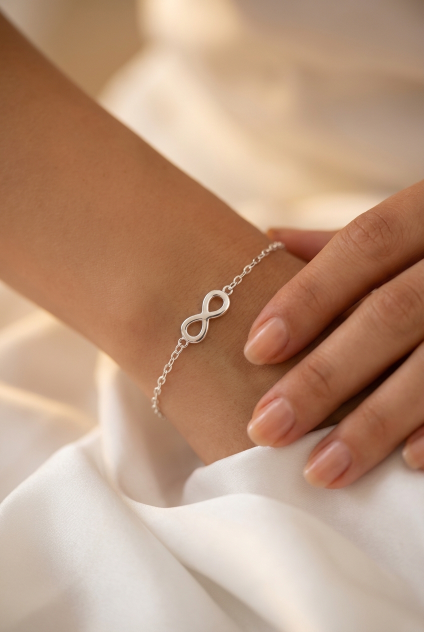 Pulsera infinito lisa - Miniatura 2
