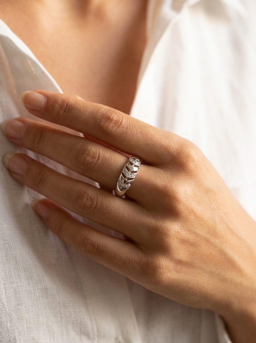 Anillo bombe cubic - Miniatura 2