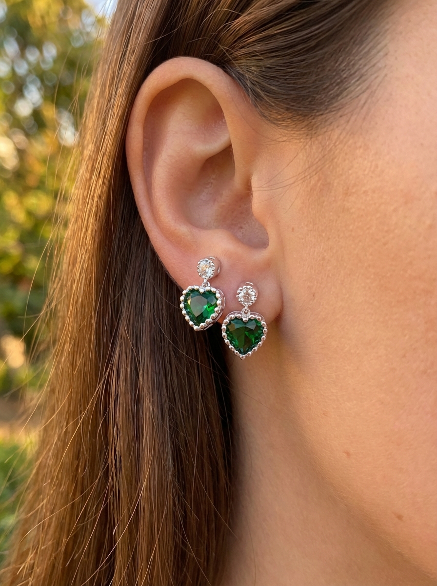 Aros cristal verdes - Miniatura 2