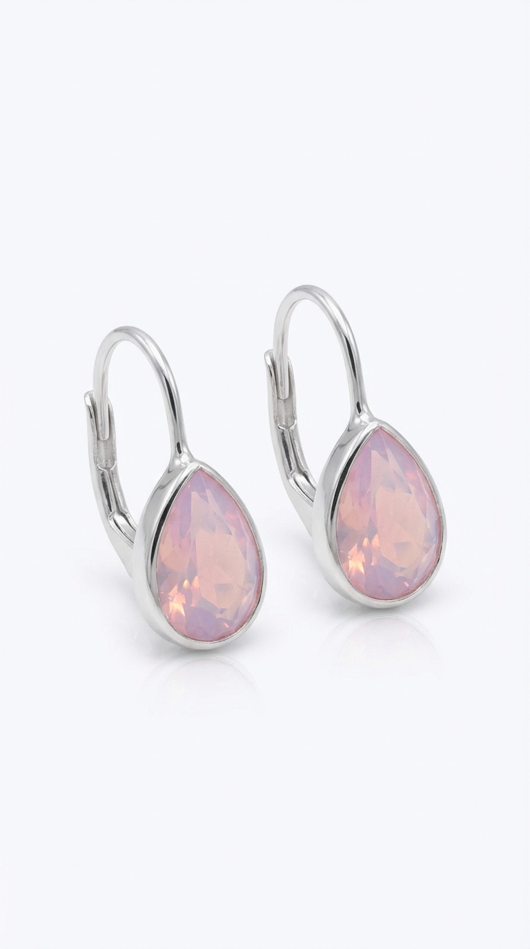 Aros Gotas Sw Rosa