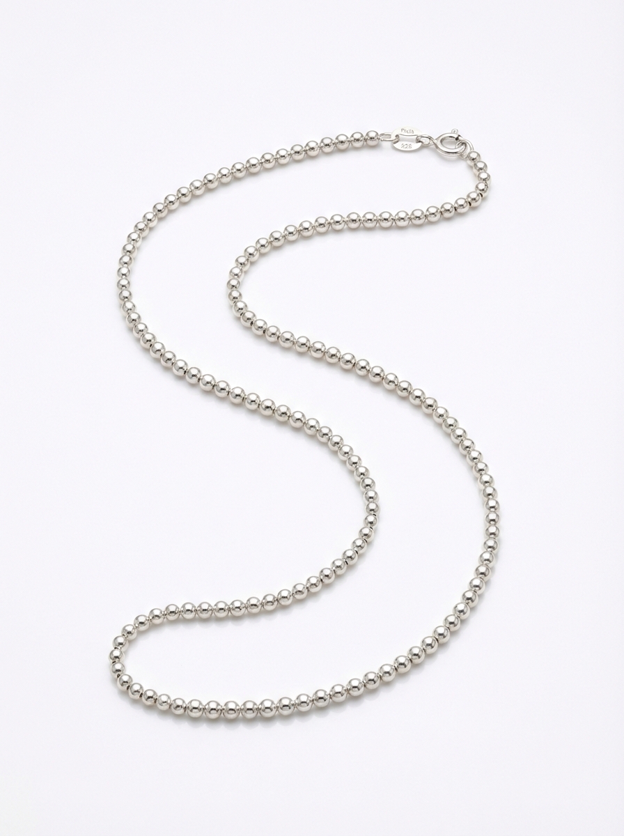 Cadena chocker Bolas de Plata