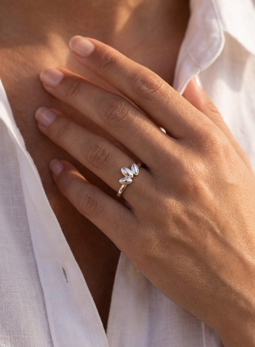 Anillo liso corona - Miniatura 2