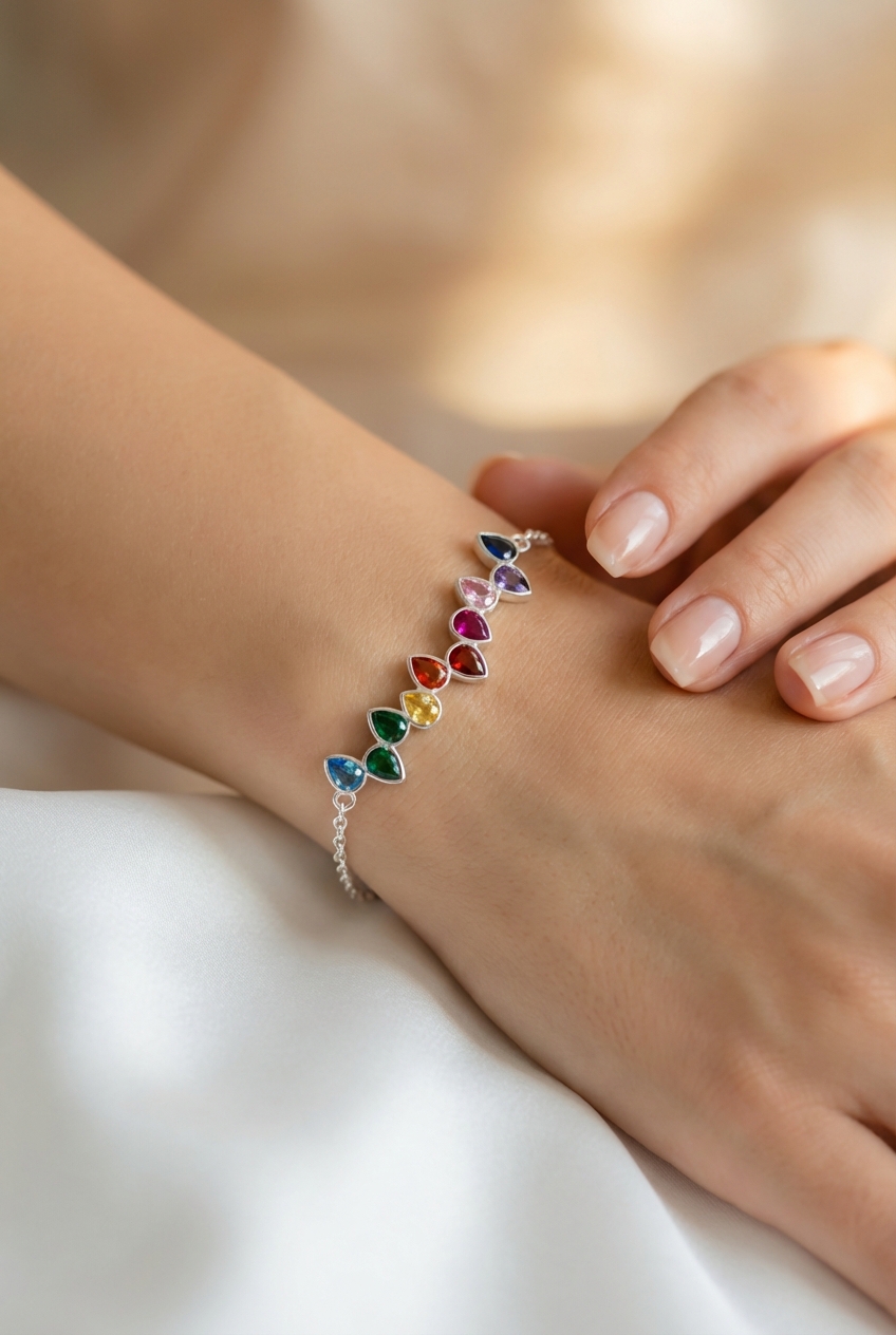 Pulsera gotas multicolor - Miniatura 2