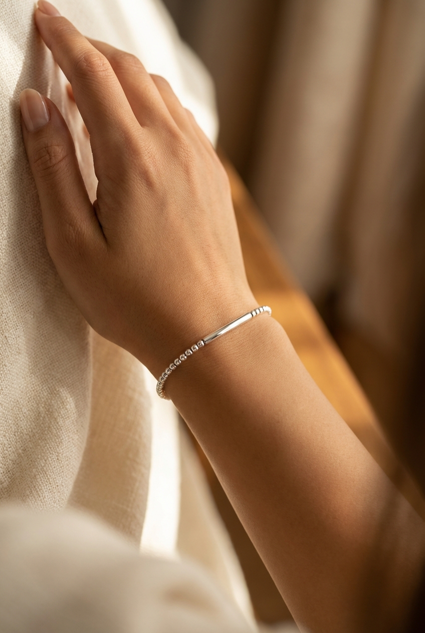 Pulsera bolitas tubo - Miniatura 2