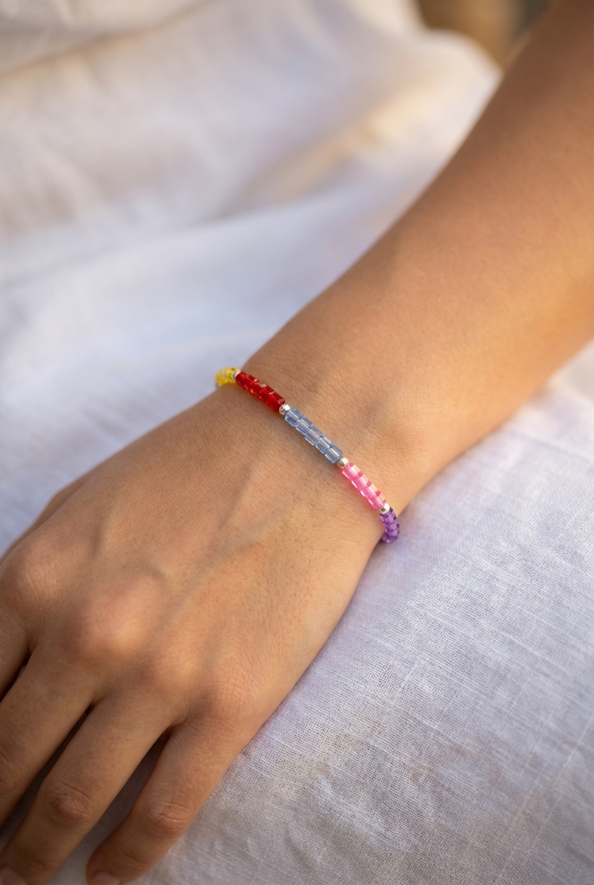 Pulsera multicolor cristal - Miniatura 2